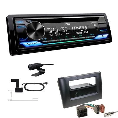 JVC KD-DB922BT Autoradio DAB+ Bluetooth für Fiat Stilo 2001-2008 schwarz - Bild 1 von 4