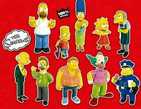 Simpsons LOT Figure Complete Argentina PVC MISB FOX Collection Cover