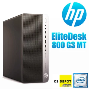 HP EliteDesk 800 G3 MT Computer PC i7, up to 64GB RAM, 2TB SSD Win 11/10Pro WiFi - Afbeelding 1 van 5