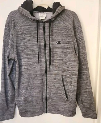 Sudadera con capucha Champion gris con cremallera para mujer talla M Foto 1 de 4