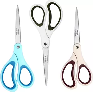 Scissors All Purpose - Titanium Coated Heavy Duty Sharp Stainless Steel Comforta - Picture 1 of 12