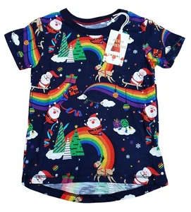 NEXT 82 Bebés Niños Mangas Cortas Azul Marino Camiseta Navidad Santa Claus Precio de venta sugerido por el fabricante £6 - Imagen 1 de 3