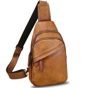 Borsa a tracolla in vera pelle per uomo e donna borsa a tracolla borsa a tracolla borsette - Foto 1 di 12