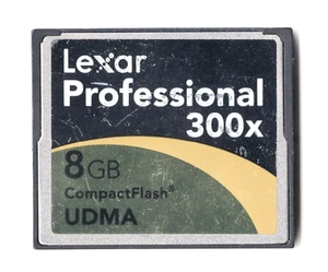 (Dented) Lexar Professional 8GB 300x UDMA CF Compact Flash Camera Memory Card - Picture 1 of 7