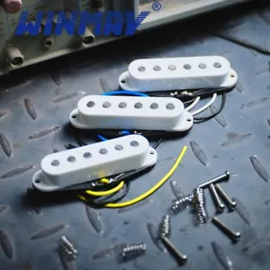 WINMAY Electric Guitar Single-Coil Pickups SET Modern ST Flat Pole "Paris-1" - Picture 1 of 6