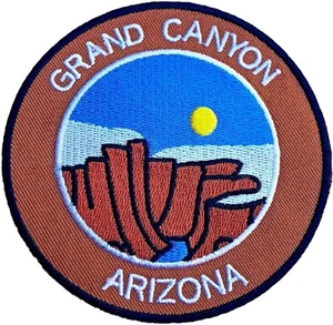 The Grand Canyon Arizona Patch (3,5") ferro/cucito distintivo parco viaggio USA souvenir - Foto 1 di 7
