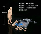 DIY 1/18 Joint Flexible 3.75inch doll Male Nude Figure Body & Head Model Toys