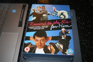 REWIND TO THE 80s - FOR HIM : 4 Film (DVD Boxset , 2010) New. Cert 15 - Picture 1 of 3