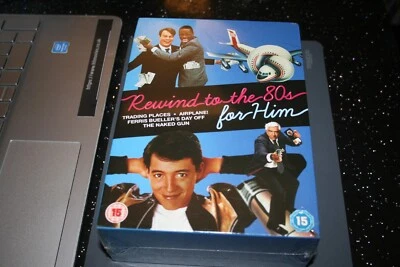 REWIND TO THE 80s - FOR HIM : 4 Film (DVD Boxset , 2010) New. Cert 15 - Image 1 of 3