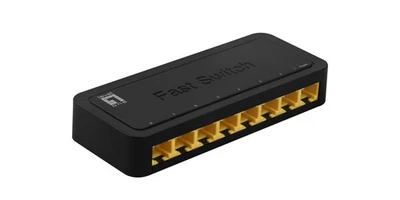 LevelOne FEU-0812 switch di rete Non gestito Fast Ethernet (10/100) Nero - Immagine 1 di 2