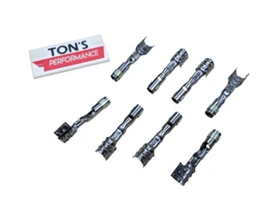 Spark Plug Wire Terminal Set Straight Double Crimp Terminals Only Pack of 8 - Picture 1 of 9