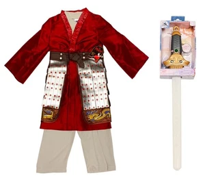 New LTD Disney Store Girls Size 9 10 Live Action Mulan Deluxe Costume with Sword - Picture 1 of 1