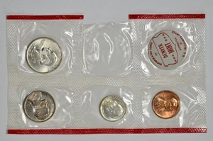 1960 D BU US Mint Set Coins 1C 5C 10C 25C in Mint Cellophane - Picture 1 of 2