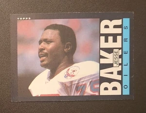 1985 TOPPS FOOTBALL JESSE BAKER #249 HOUSTON OILERS CARD - Picture 1 of 1