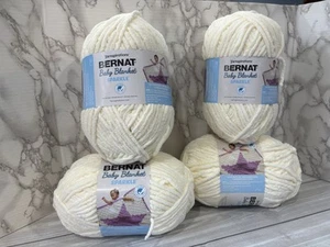 Bernat Baby Blanket Sparkle Yarn 10.5oz Skein “Moonlight Sparkle” Lot Of 4 - Picture 1 of 7