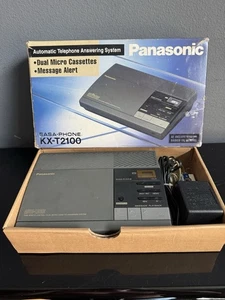 VTG Panasonic Answering Machine Micro Cassette KX-T2100 In Box w New Cassette - Picture 1 of 4