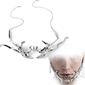 Mechanische Cyberpunk Maske Blut Klinge Gesicht Schmuck verstellbar Party - Bild 1 von 16