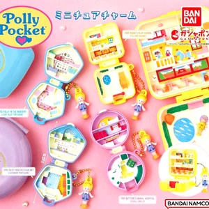 Polly Pocket Miniature Charm Capsule Toy Gacha Gashapon Complete 4 Types set - Picture 1 of 2