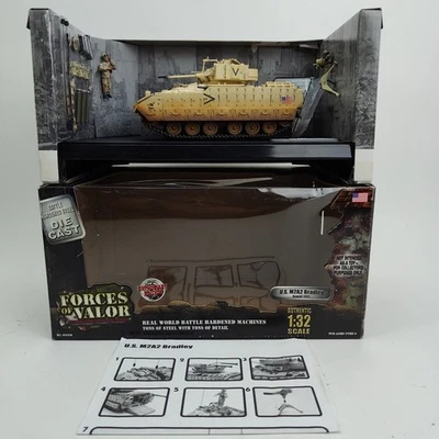 FORCES OF VALOR 1:32 U.S. M2A2 Bradley Tank Kuwait 1991 80002 Enthusiast Edition - Image 1 of 4