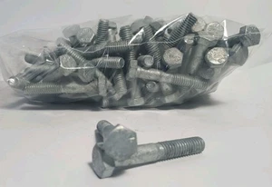 4 LBS 5/16" - 18 x 2" Coarse Hex Bolt Cap Screws (80 +/-) 307A Galvanized - Picture 1 of 1