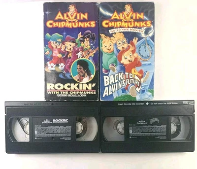 Alvin And The Chipmunks VHS Rockin With The Chipmunks & Back To Alvin’s Future - Image 1 of 4