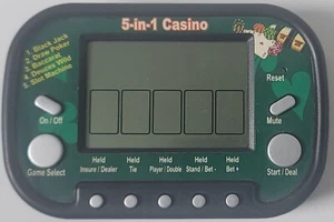 Juegos de casino electrónicos de mano 5 en 1 - Imagen 1 de 6