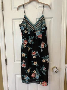 Vestido Vaina Floral CDC Rampage Y2K Cuello en V Correa de Espagueti Marrón Rayas DEFECTOS - Imagen 1 de 24