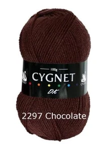 Cygnet Doppelt Gestrickt 2297 Schokolade 100g Wolle Garn - Bild 1 von 3