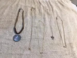 Fashion Jewelry Necklaces Mixed Lot Of 5 - Picture 1 of 11