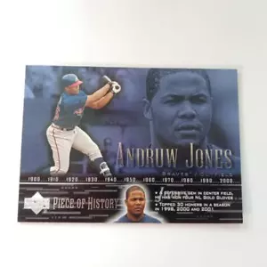 2002 Upper Deck Piece of History Baseball #46 Andruw Jones - Picture 1 of 1