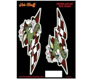 Rennkatze Auto Aufkleber - Mr Horsepower Style - Hot Rod - Tattoo Art - 2er Set - - Bild 1 von 1