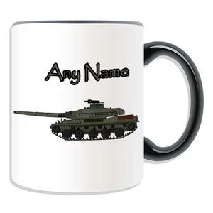 Personalisiertes Geschenk Panzerbecher Becher Geldbox Tasse Kampf Waffe Krieg Armee gezwungener Junge - Bild 1 von 20