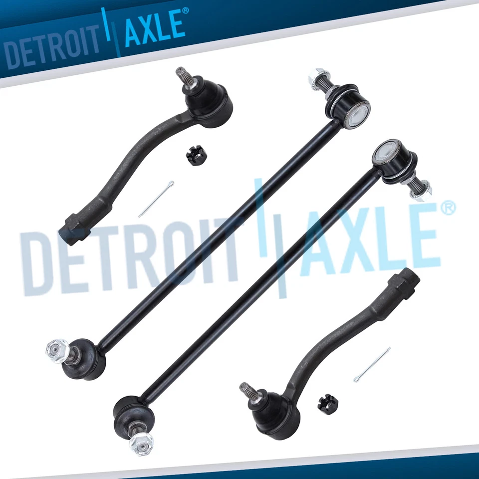 Front Tie Rod End + Sway Bar Link for 2006 2007 2008 - 2011 Kia Rio Rio5 Outer - Изображение 1 из 4