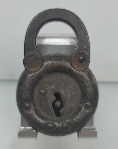 EDWARDS 6 LEVER PADLOCK Antique Pat. Sept 28, 1915 - No KEY Cover
