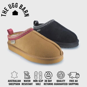 UGG Premium Suede Aussie Sheepskin Tassie Slippers | Water Resistant | Non-Slip - Picture 1 of 20
