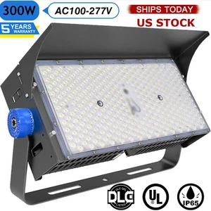 300W Led Stadium Flood Lights for Yard,Garden,Playground,Lawn,Garages,Basketball - Picture 1 of 15