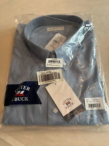 Mens Shirt Cutter & Buck Blue SS 4XT Button front & collar New in pkg - Picture 1 of 8