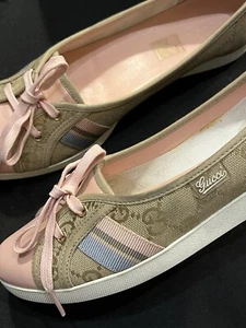 GUCCI WOMAN DAMEN GOMMA SANDALE SNEAKER SCHUHE PUMPS GG 37,5 US 7,5 AUTHENTISCH - Bild 1 von 24