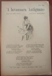 1900 KOPIE 'A LAVANNARA 'ANTIGNANO VOMERO NEAPEL VERSE VON D. DEL GAIZO - Bild 1 von 3