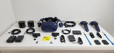 HTC VIVE Pro Headset 🔥 2.0 Pro Controllers & 2.0 Base Stations VR Full Kit Set - Image 1 of 4
