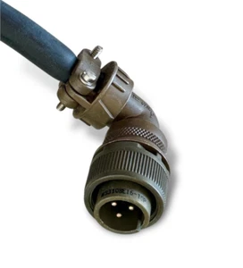 ITT Cannon MS3108E16-10P Mil Spec Connector w 15ft Carol FT-2 P-7K-123033 14AWG - Picture 1 of 3