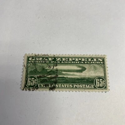 US C13 Graf Zeppelin 65C Air Mail Used Fine- Very Fine - Image 1 of 3