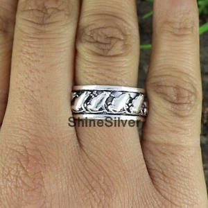 Frosch Spinner Sterling Silber Frosch Silber Ring, Tier Spinner Ring - Bild 1 von 3