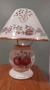 Lenox Williamsburg Boxwood & Pine Candle Lamp Tealight Votive Holder - Picture 1 of 15