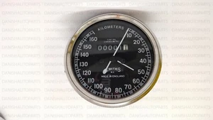 BLACK FACE REPLICA SMITH SPEEDOMETER 0-160 KMPH AJS, BSA, NORTON, ROYAL ENFIELD - Picture 1 of 2