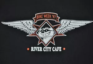 T-Shirt Large Bike Week 1997 River City Cafe Myrtle Beach 21,5 Zoll Pit to Pit - Bild 1 von 5