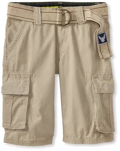 Company 81 Big Boys Peached Twill Cotton Cargo Short w Belt, Beige Stone, 18  - Bild 1 von 2