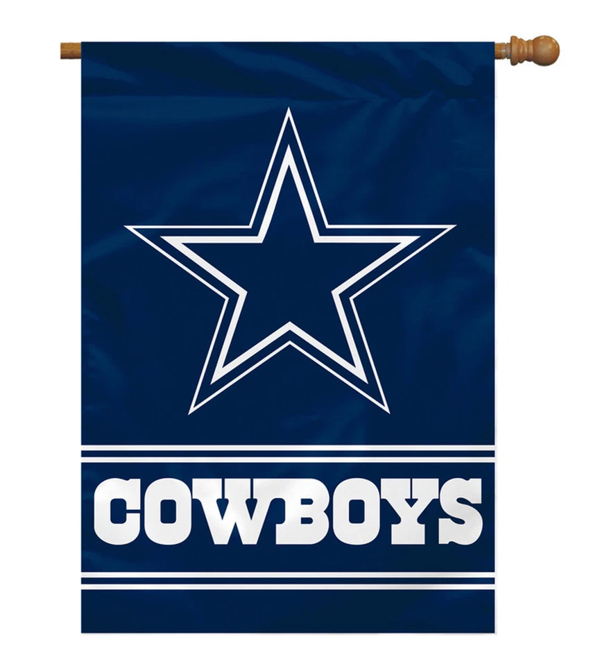 Dallas Cowboys Banner 28x40 House Flag Style 2 Sided new - Image 1 of 1