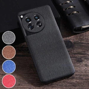 For OnePlus 11 12 12R Cover Shockproof Fabric Cloth Hybrid Matte Back Case Cover - Picture 1 of 15