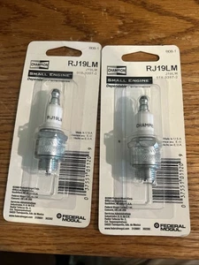 New 2 Piece Champion 868-1 Rj19LM Spark Plug - Picture 1 of 4